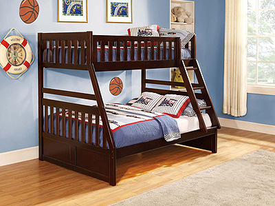 Dark Cherry Bunk Bed HE013