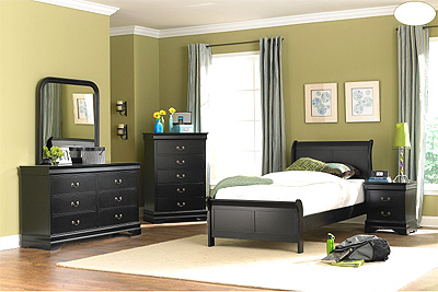 Black Bedroom Set HE539