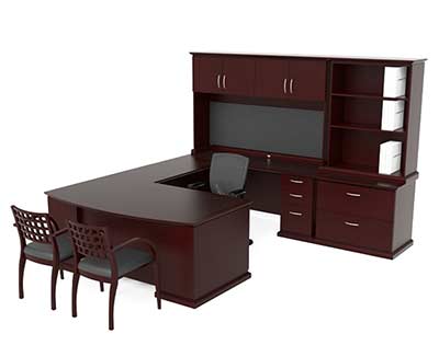 Modern U-Shaped Executive Office Suite CH-E-420