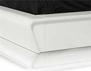 Contemporary White Lacquered Bed Graziano