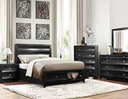 Kristen Black Contemporary bed HE 262