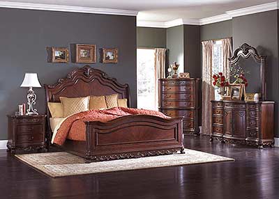 Adel Traditional Sleigh Bed HE 243-1