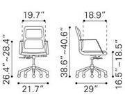 Ergonomic Low Back office chair Z-186