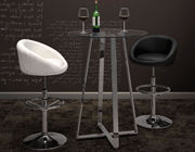 Swivel Bar Stool Z011 in White