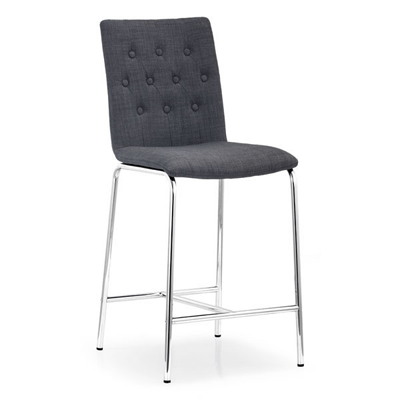 Modern Counter Fabric Chair Z338 in Graphite