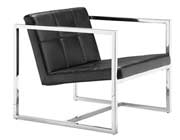 Modern Black Tufted Chair Z073