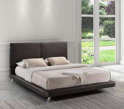 Modern Platform bed in Espresso Z220