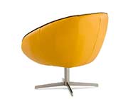 Modern Yellow Eco Leather Lounge Chair VG76