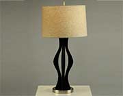 Pecan finish Table Lamp NL200