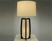 Elegant Pecan Table Lamp NL177