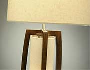 Elegant Pecan Table Lamp NL177