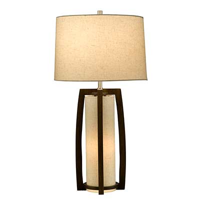 Elegant Pecan Table Lamp NL177