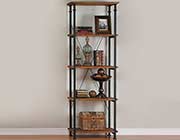 Bookcase Burnished rustic wood HE228