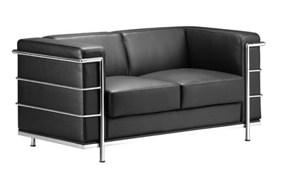 Contemporary Furniture Sofas on Black Contemporary Leather Sofa   Fortune   Leather Sofas