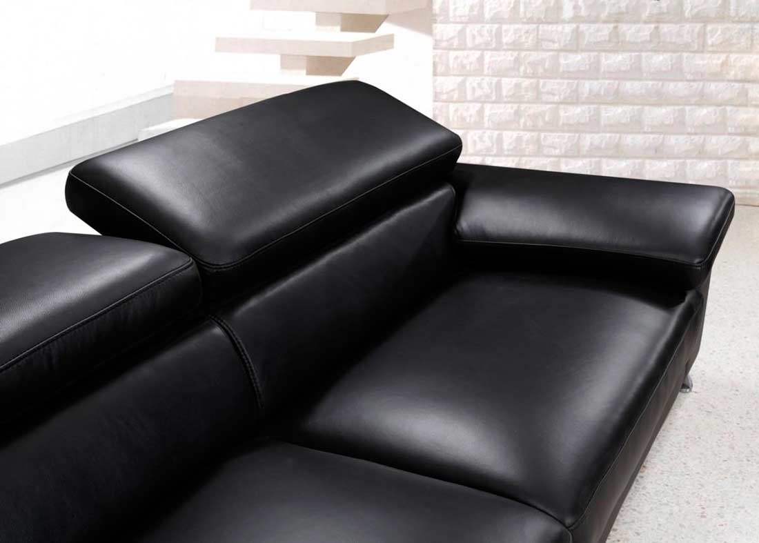 Modern Black Leather Sofa Set Vg724 Leather Sofas