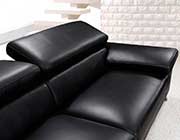 Modern Black Leather sofa set VG724