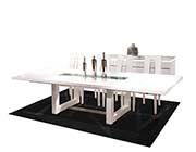 White Lacquer Dining table Nola