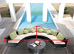 Modern Sectional Patio Sofa Set VG98