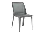 Modern Grey leather Chair Estyle Mona