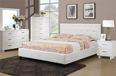 Modern Leatherette Bed P47