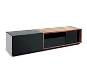 Black lacquer with walnut TV unit SJ047
