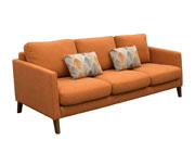 Sunset Collection Orange Fabric Sofa DS