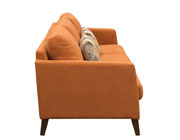 Sunset Collection Orange Fabric Sofa DS