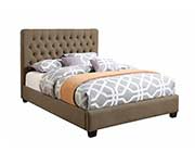 Charming Burlap Tufted Bed CO 528