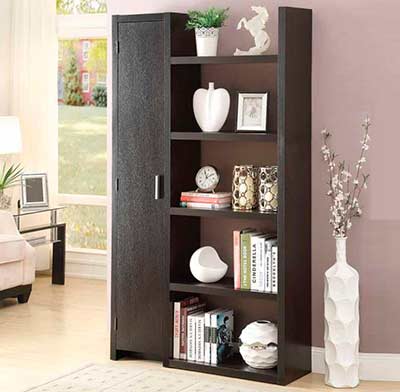 Modern Cappuccino Bookcase CO 626