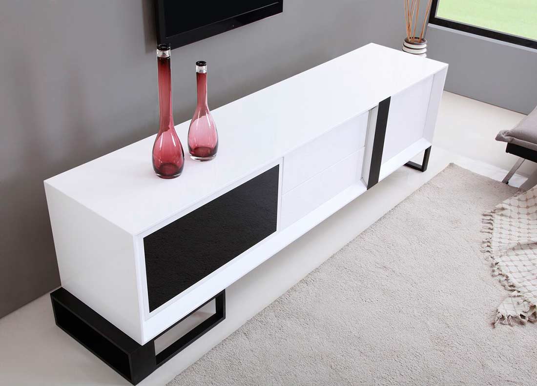 Extra Long Modern White TV Stand BM-36 | TV Stands