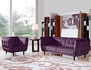 Purple Fabric Sofa DS Venita