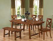 Rustic Pecan Extendable Table CO 991