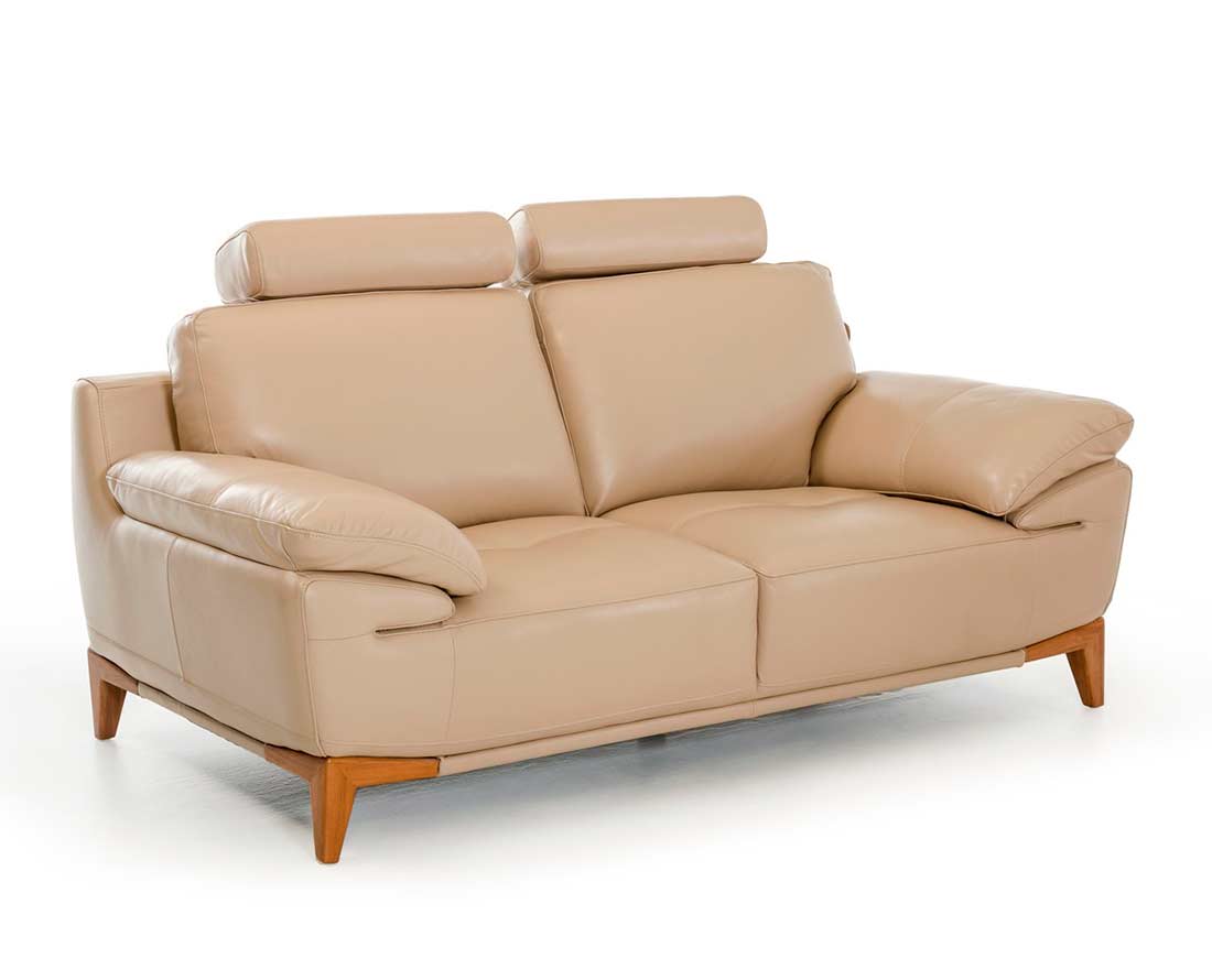 taupe leather sofa modern