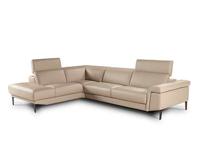 Loreto Leather Sectional Sofa by Nicoletti