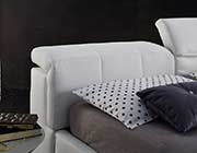 Modern White Platform bed with Storage NJ087