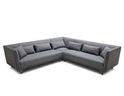 Grey Fabric Sectional Sofa VG615