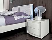 White Lacquer Bed EF Dana