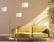 Antique brass 3-Arm Arc Lamp AD 021