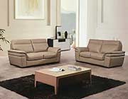 Italian Tan Leather Sofa Set AEK-20TN