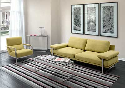 Lime Fabric Sofa Z624