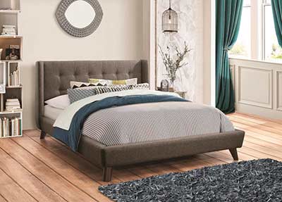 Gray Fabric Bed CO161
