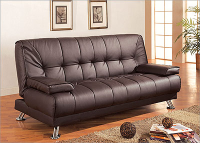 Brown sofa bed 3