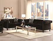 Black Velvet Sofa CO 817