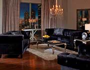 Black Velvet Sofa CO 817