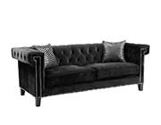 Black Velvet Sofa CO 817