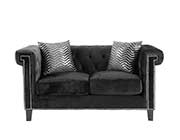 Black Velvet Sofa CO 817
