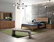 Modern Walnut Bed EF Tormenta