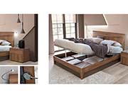 Modern Walnut Bed EF Tormenta