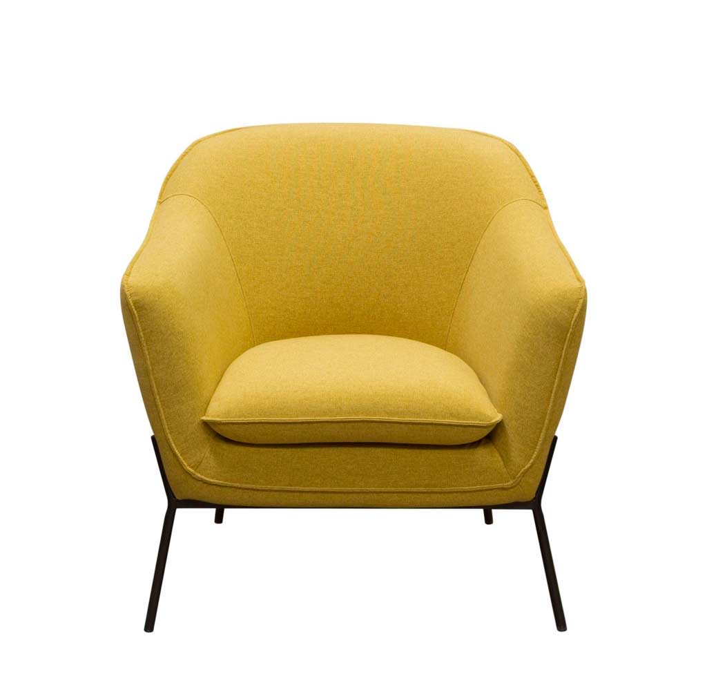 Accent Chair Fabric Yellow Ds Prestige B1 
