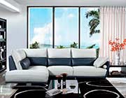 Light grey with Blue Sectional Sofa EF 311